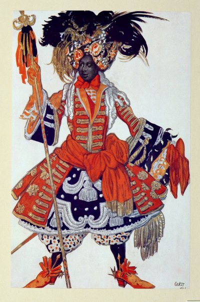 Kostümentwurf für die Königswache, aus Dornröschen, 1921 von Leon Bakst